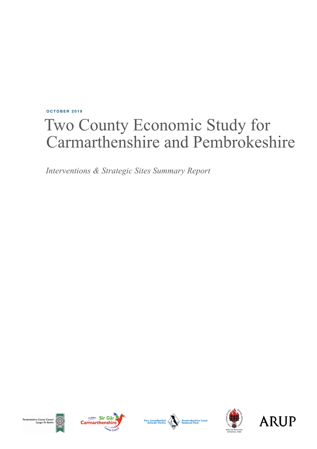 Two County Economic Study for Carmarthenshire and Pembrokeshire