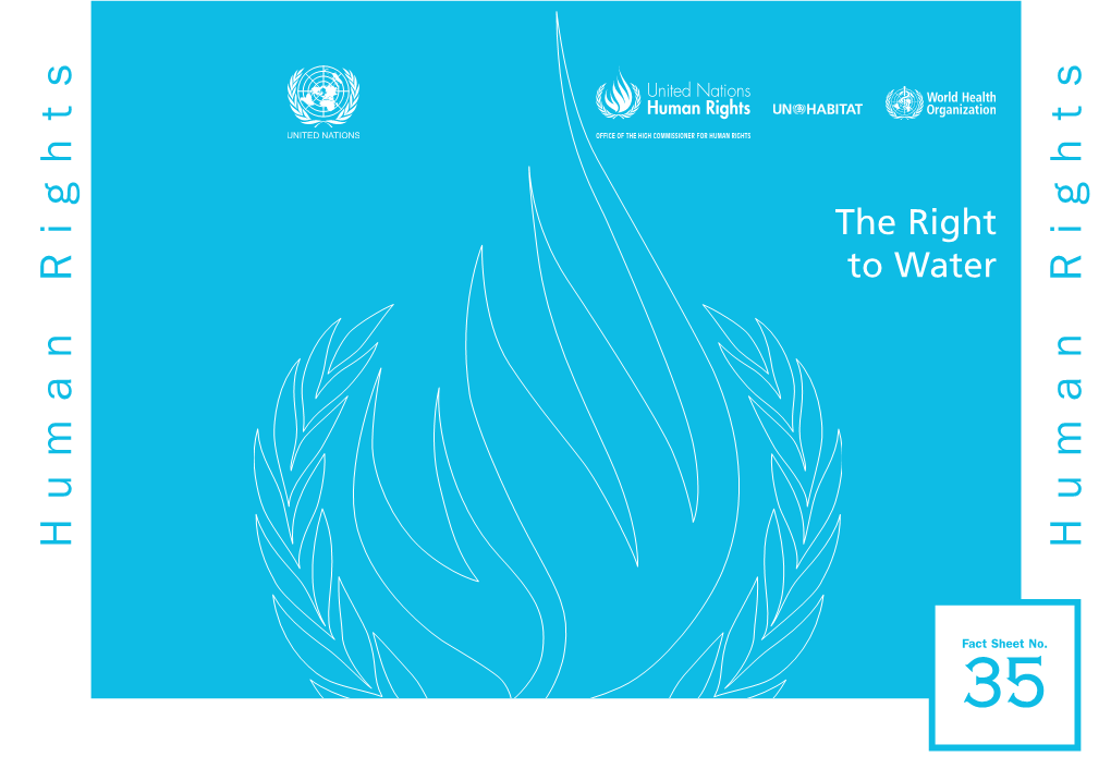 Access to Safe Drinking Water and Sanitation Must Be Considered Within a Human Rights Framework