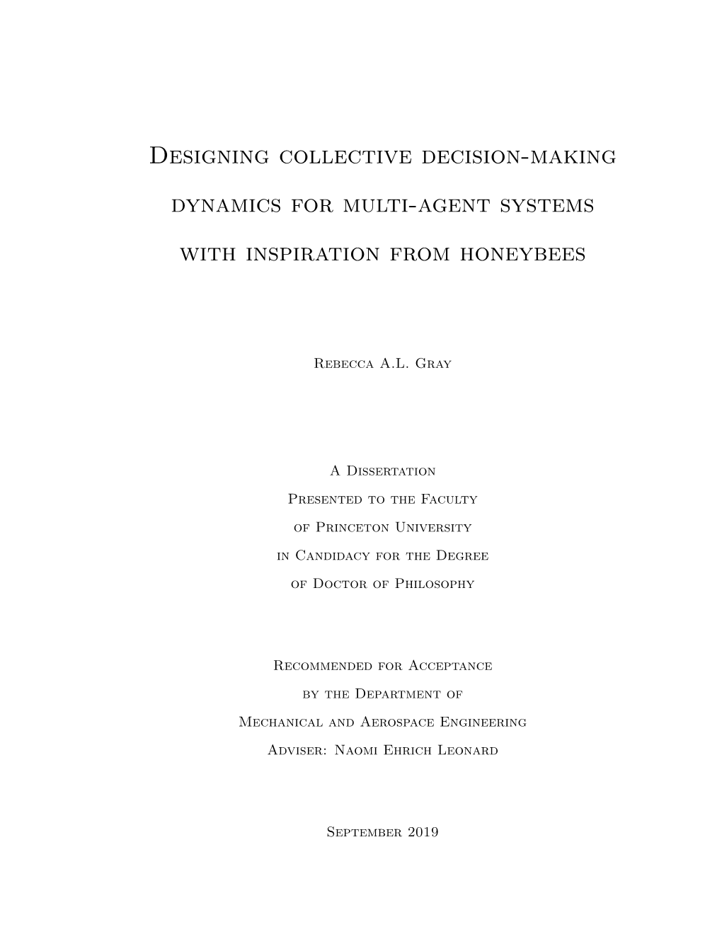 Designing Collective Decision-Making Dynamics for Multi-Agent Systems with Inspiration from Honeybees