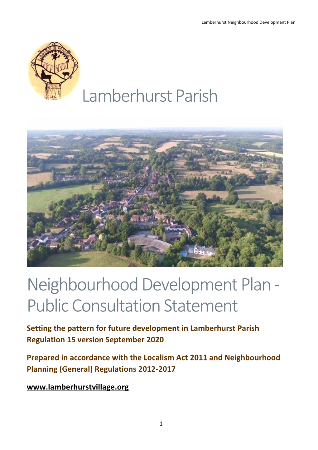 Lamberhurst Parish Neighbourhood Development Plan