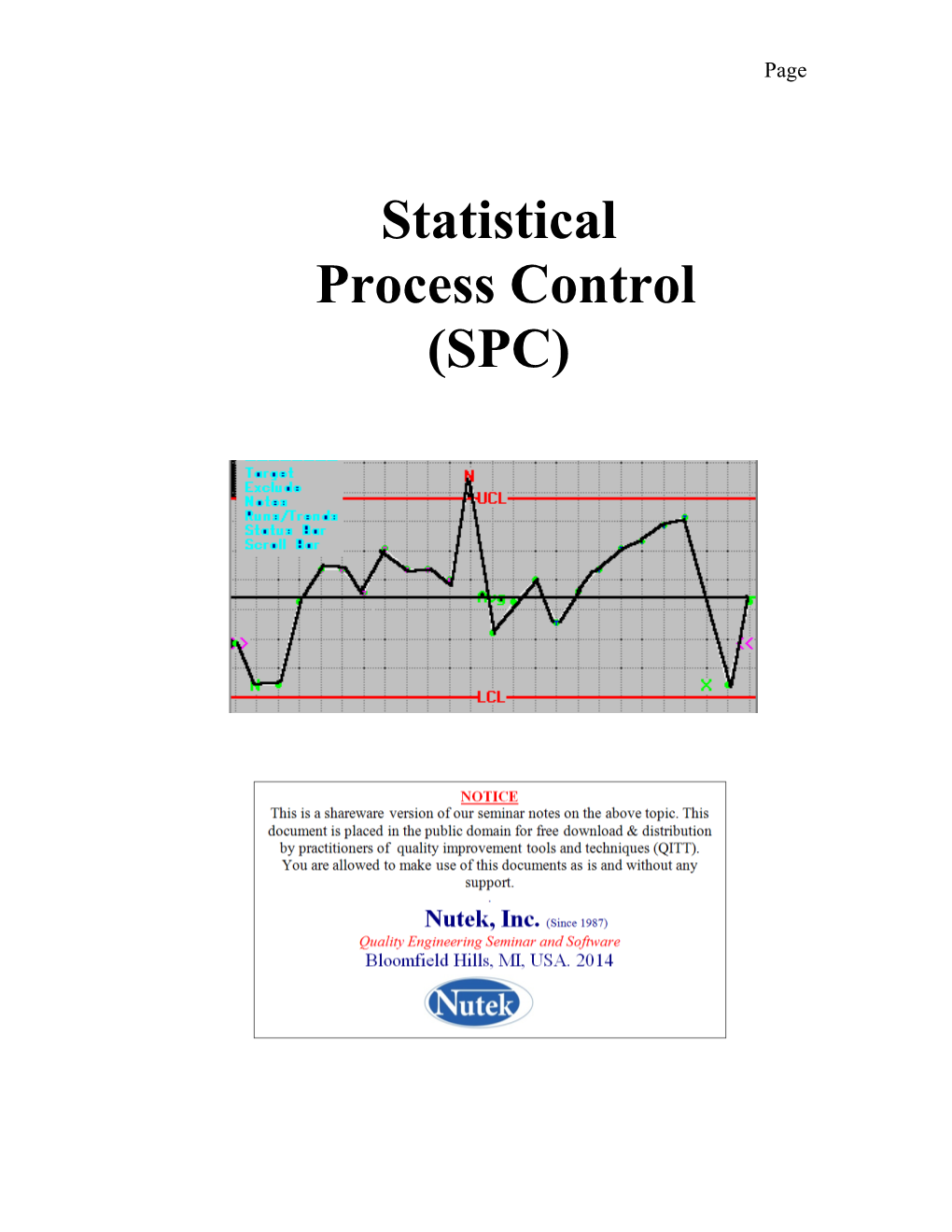 Statistical Process Control (SPC)