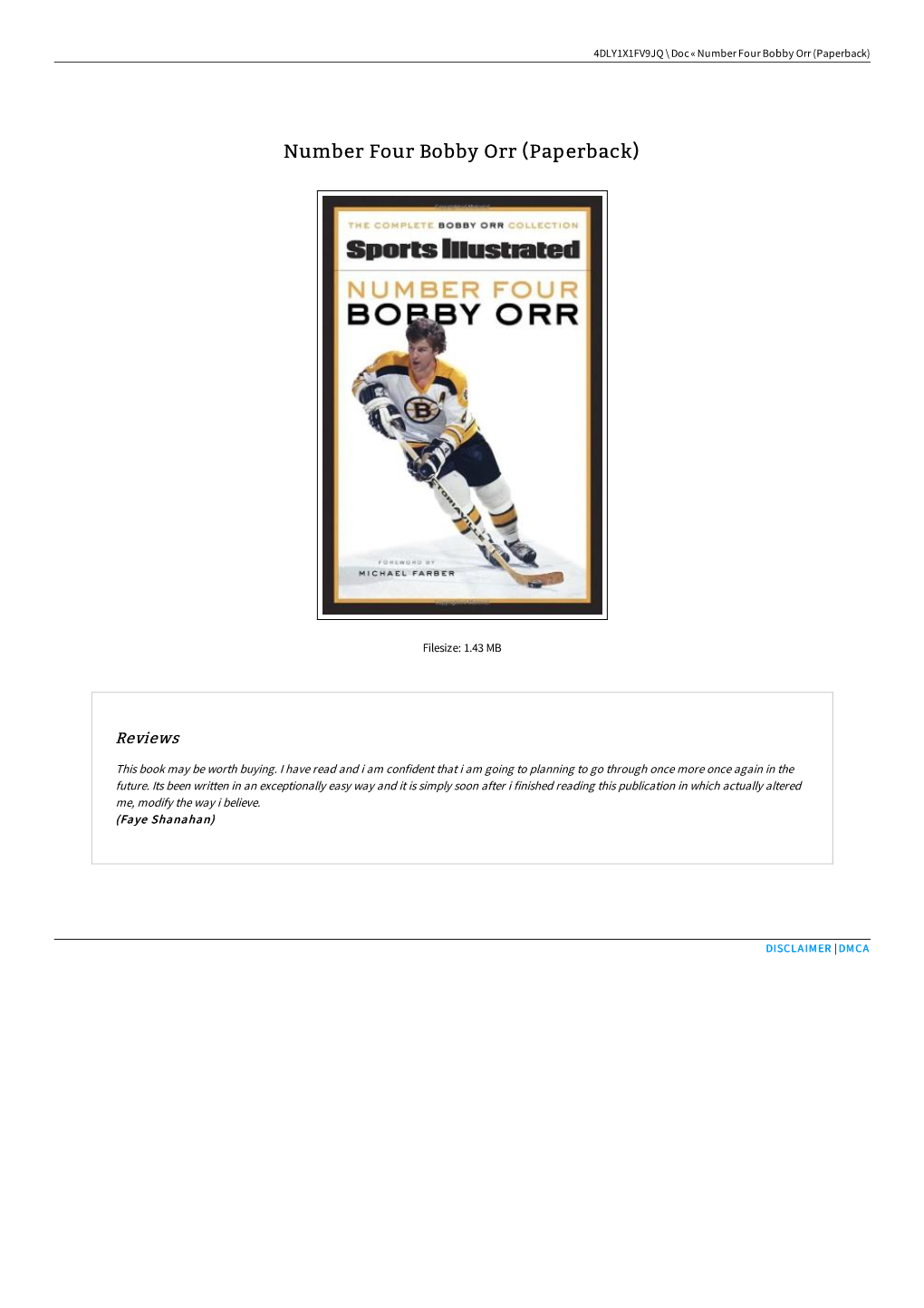 Number Four Bobby Orr (Paperback)