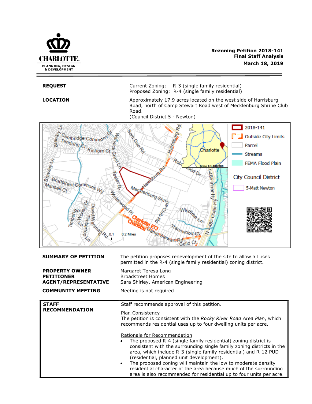 REQUEST Current Zoning: R-3 (Single Family Residential) Proposed