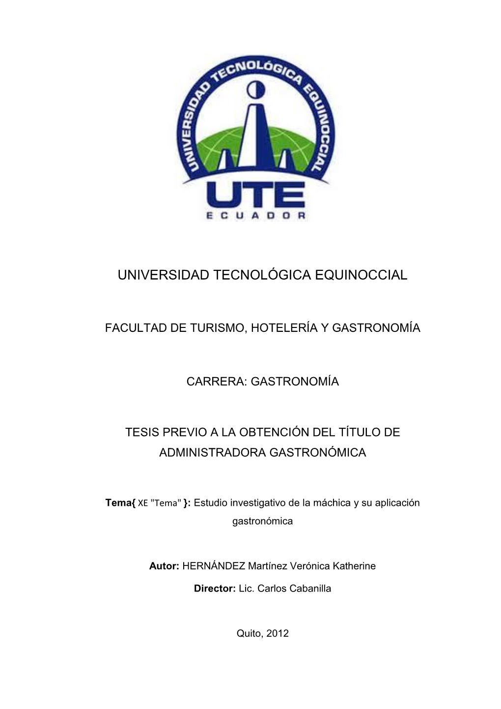 Universidad Tecnológica Equinoccial