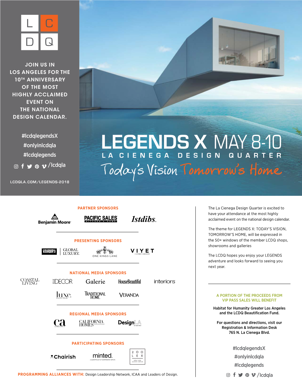 LEGENDS X MAY 8-10 #Lcdqlegends /Lcdqla