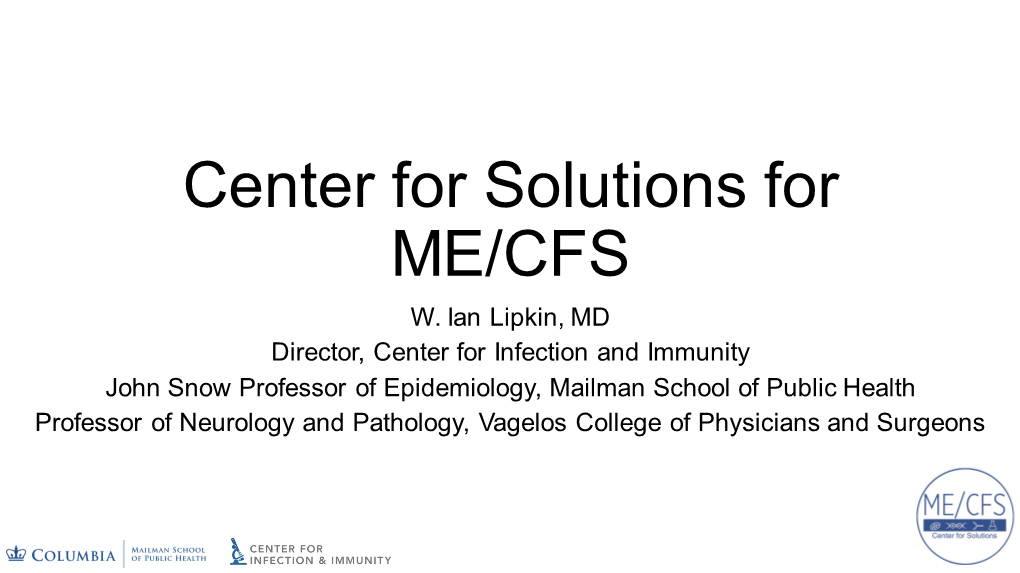 Center for Solutions for ME/CFS W