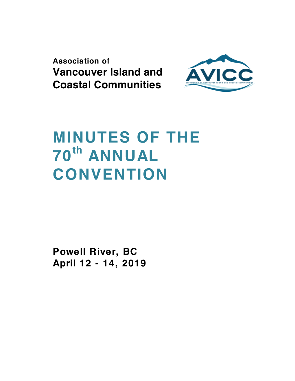 2019 AGM & Convention Minutes