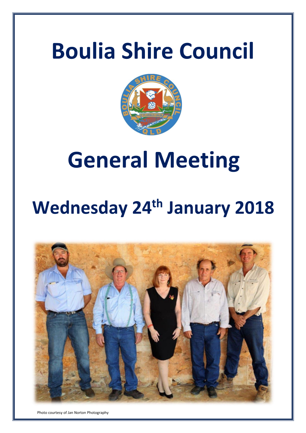 Boulia Shire Council General Meeting