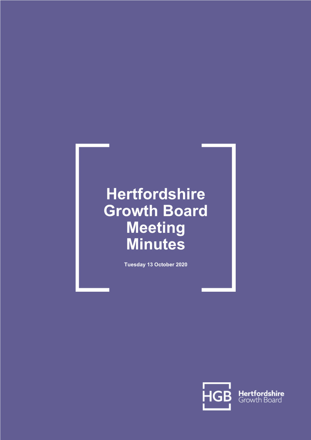 Hertfordshire Growth Board Meeting Minutes