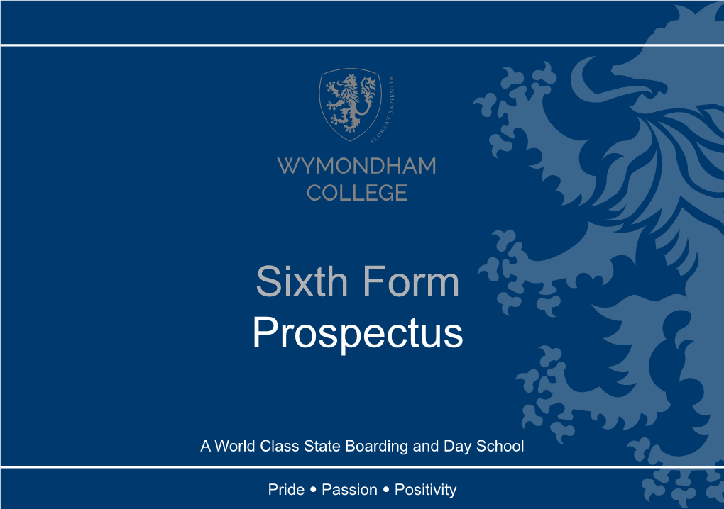 Sixth Form Prospectus