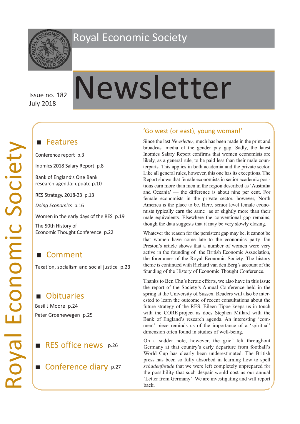 Newsletter July 2018