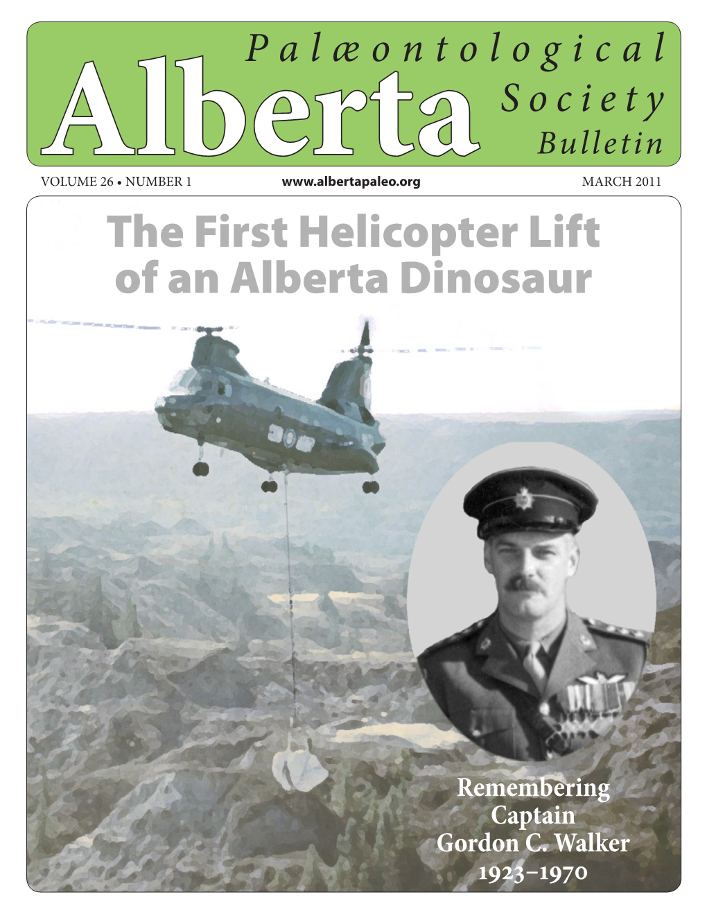 The First Helicopter Lift of an Alberta Dinosaur