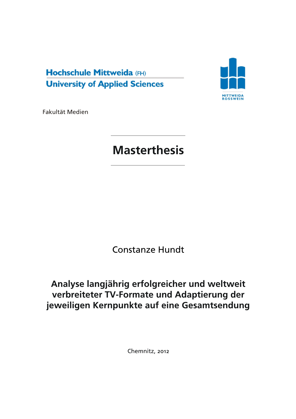 Masterthesis