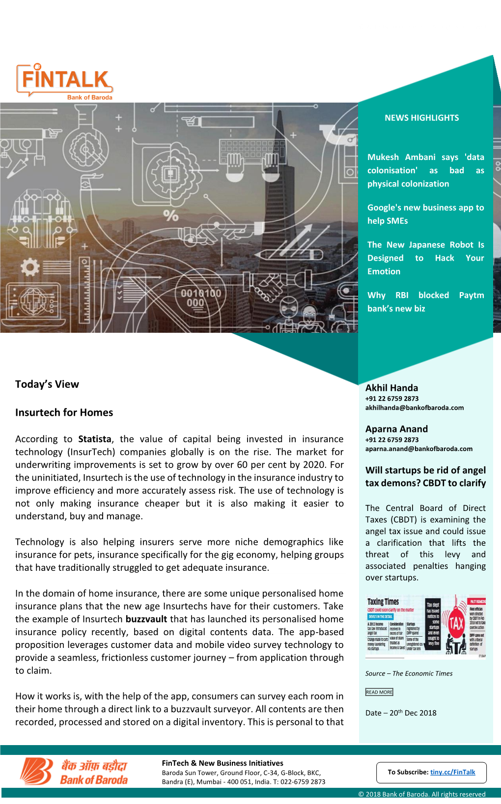 Today's View Insurtech for Homes