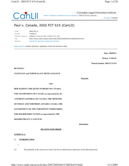 Paul V. Canada, 2002 FCT 615 (Canlii)