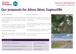 Our Proposals for Allens West, Eaglescliffe