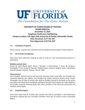 University of Florida Board of Trustees Board