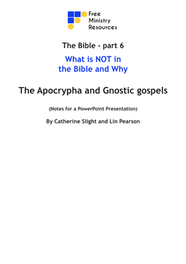 The Apocrypha and Gnostic Gospels