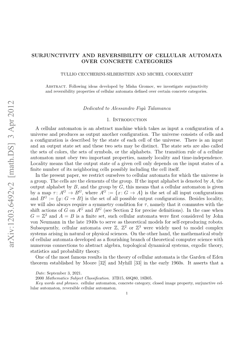 Surjunctivity and Reversibility of Cellular Automata Over Concrete