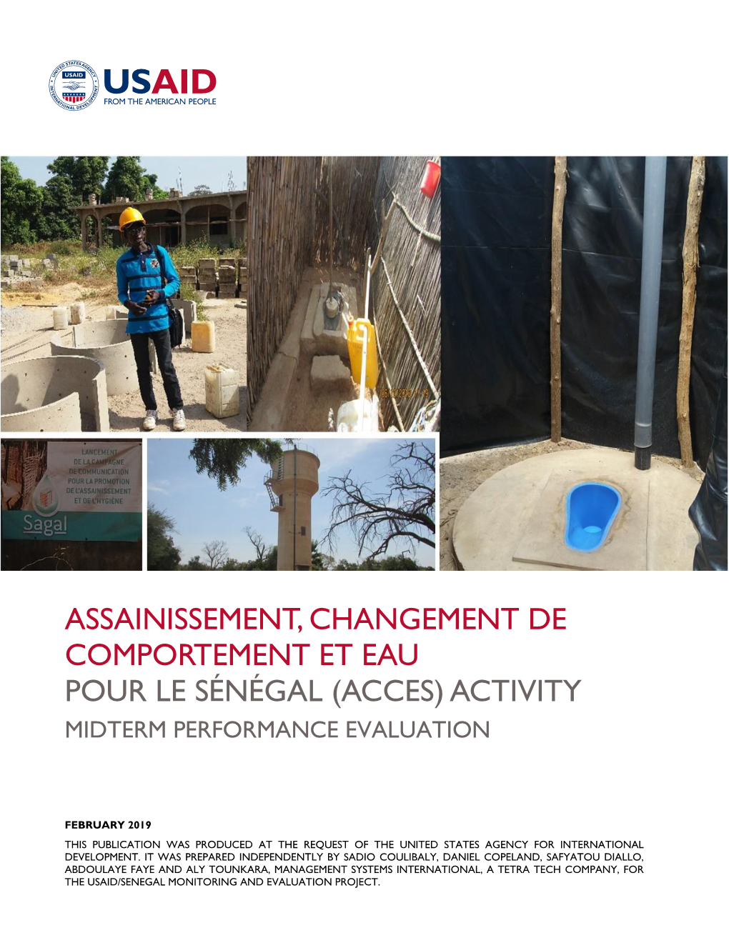 Assainissement, Changement De Comportement Et Eau Pour Le Sénégal (Acces) Activity Midterm Performance Evaluation