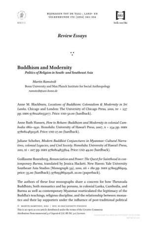 Reviewessays Buddhism and Modernity