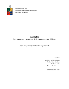 Dichato: Las Promesas Y Los Costos De La Reconstrucción Chilena