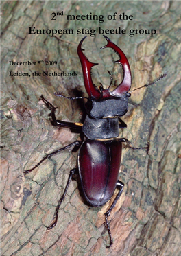 2Nd Meeting of the European Stag Beetle Group