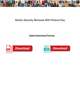 Norton Security Renewal with Product Key