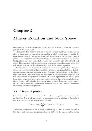 Chapter 2 Master Equation and Fock Space