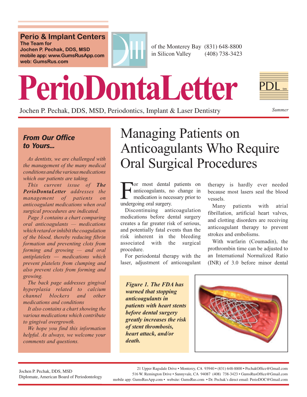 Managing Patients on Anticoagulants Who Require Oral Surgical