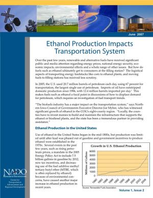 Ethanol Production Impacts Transportation System