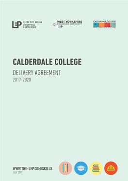 Calderdale College Delivery Agreement 2017-2020