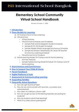 ES Community Virtual School Handbook