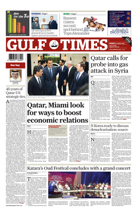 Qatar, Miami Look for Ways to Boost Economic Relations