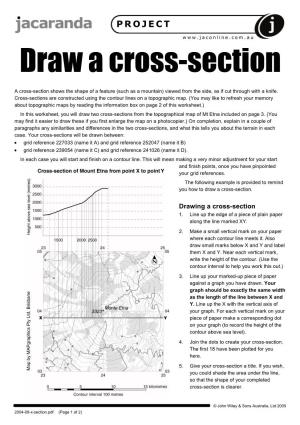 Draw a Cross-Section