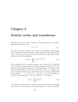Chapter 5 Fourier Series and Transforms