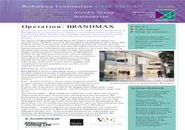 Operation: BRANDMAX T Retailers T Facility Managers Image Is Everything in Fashion Retailing