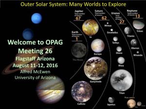 NASA PSD R&A Reorganization OPAG Perspective