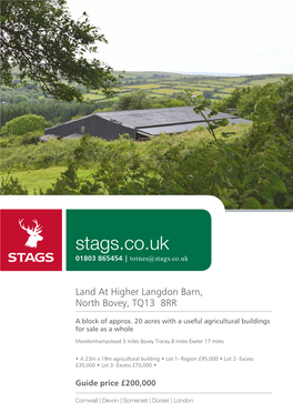 Stags.Co.Uk 01803 865454 | Totnes@Stags.Co.Uk