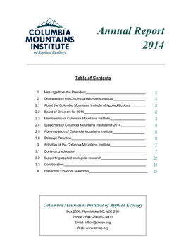 Annual Report 2014