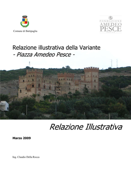 Relazione Illustrativa Della Variante - Piazza Amedeo Pesce