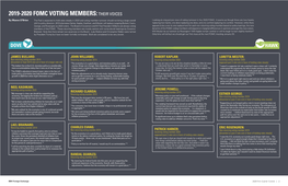 2019-2020 Fomc Voting Members:Their Voices