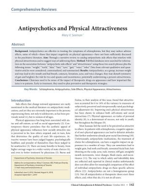 Antipsychotics and Physical Attractiveness Mary V