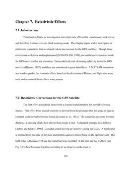 Chapter 7. Relativistic Effects