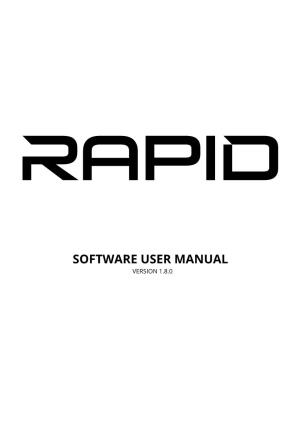 USER MANUAL VERSION 1.8.0 RAPID SYNTHESIZER Version 1.8.0 July 25, 2020