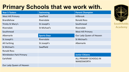 Primary Schools That We Work With