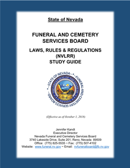 Funeral and Cemetery Services Board