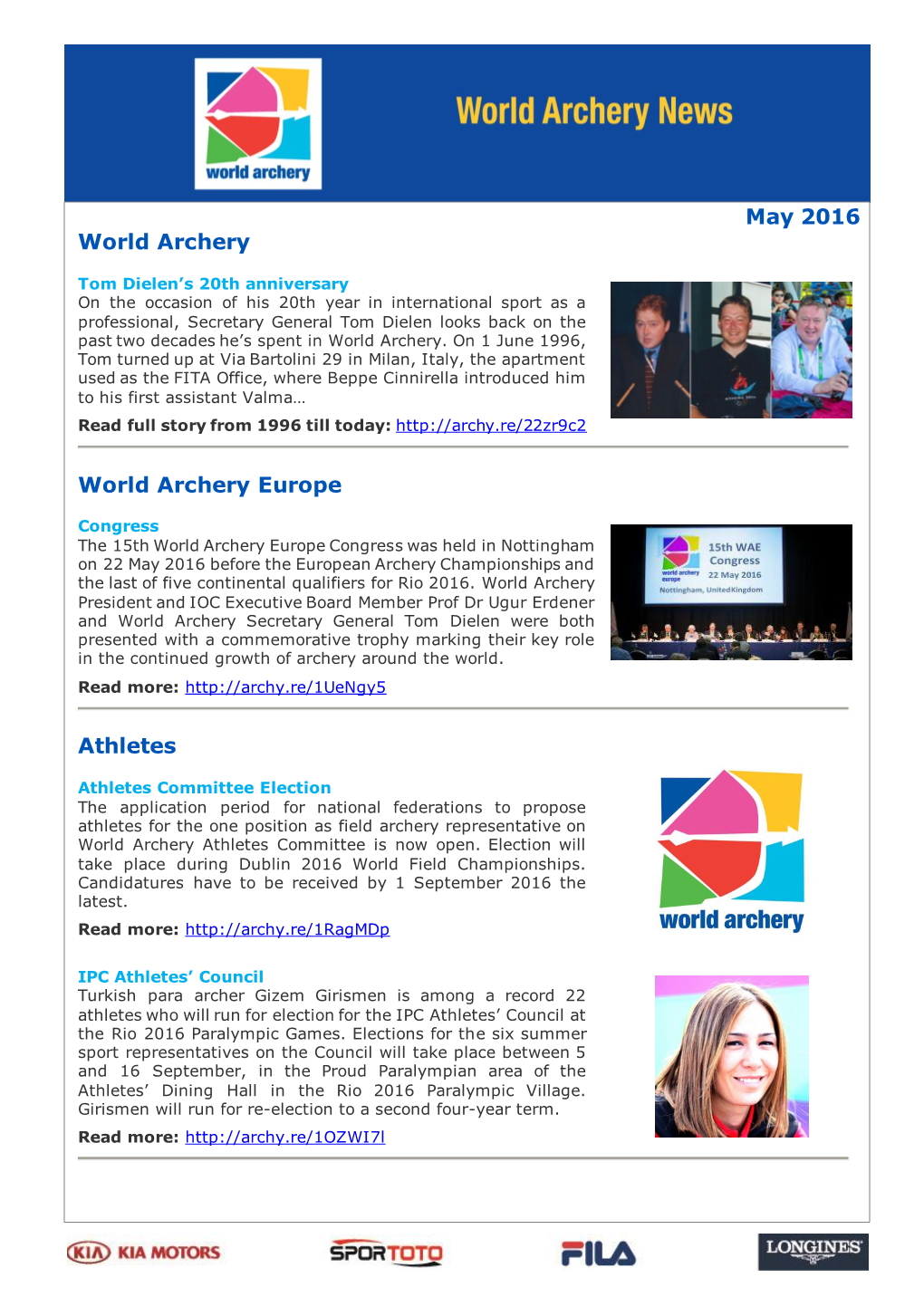 May 2016 World Archery