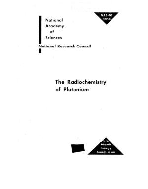 The Radiochemistry of Plutonium