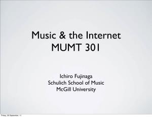 Music & the Internet MUMT